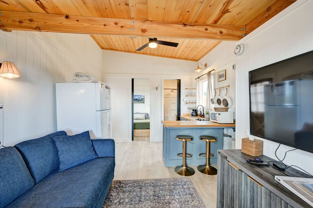 Interior of a licensed tiny-house short-term rental in Buena Vista, Colorado
